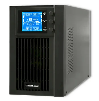 Qoltec Pure Sine Wave | 1kVA | 800W | AVR |LCD | Czysty Sinus