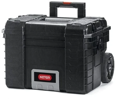 Įrankių dėžė su ratukais GEAR 22", juoda