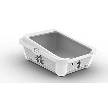 Yarro International Litter Box Madinga katė įsimylėjusi balta
