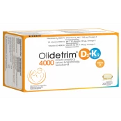 Olidetrim 4000 D3+K2 Omega-3, minkštosios kapsulės, 30 vnt. kaina