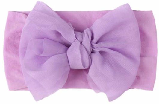 Kūdikių grupė su lanku - violetinė, plati