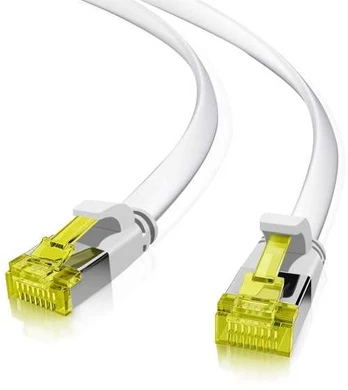 Helos itin plokščias kabelis U/FTP Cat 6a baltas 5,0 m