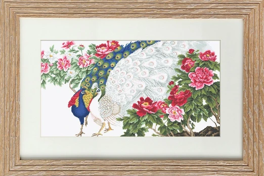 Peacocks in Flowers SG462