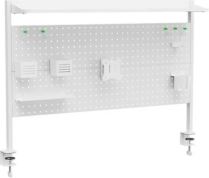 Spacetronik Tablica perforowana Holdee SPB162W_120 balta