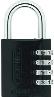Abus Hængelås 145/40 sort m/ean