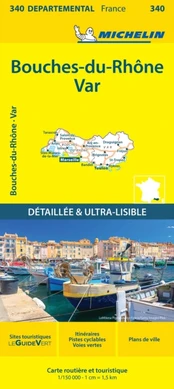 Bouches-du-Rhone Var - Michelin Local Map 340