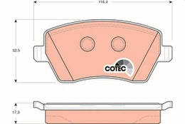 TRW GDB3332 Brake pad set