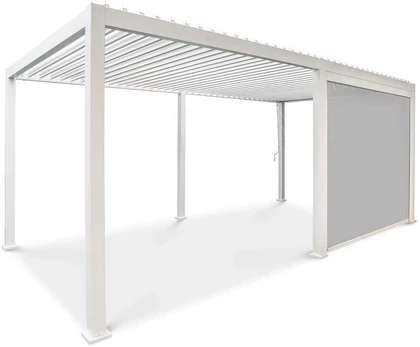 Roletas pavėsinei Pergola Premium Baltas, 3m