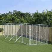 Lauko voljeras šunims, sidabrinis, 2x10x2m, plienas kaina