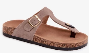 Smėlio spalvos basutės su sagtimi Step in style