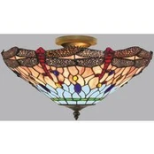 "Tiffany" stiliaus lubinis šviestuvas "Dragonfly