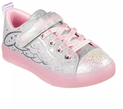 Skechers S Lights Twinkle Sparks Heather Magic Jr 314703L-GYPK batai