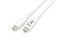Kabelis USB Equip USB-C - USB-C 1 m Balta (128361)
