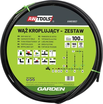 Awtools WĄŻ KROPLUJĄCY ZESTAW 100m 188 ELE.