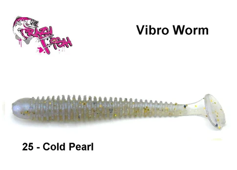 Guminukas Crazy Fish Vibro Worm Cold Perl 5 cm