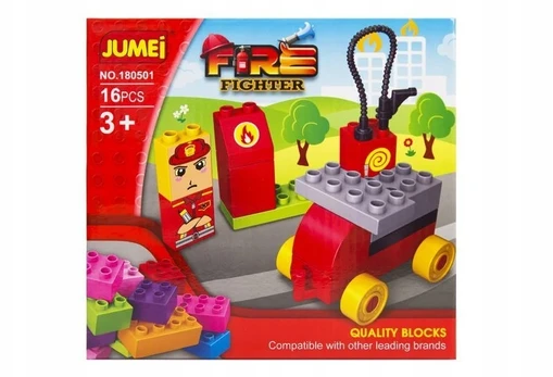 Jumei 3+ kaladėlės FIRE BRITAIN 16 elementų, 20x19cm