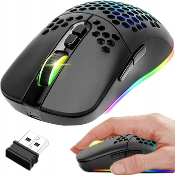 Belaidė žaidimų pelė RGB Bluetooth 2,4 GHz