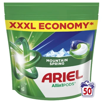 Skalbimo kapsulės Ariel All-in-1 PODS Mountain Spring, 50 vnt.