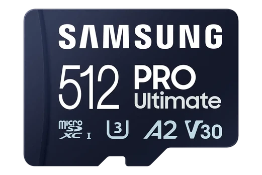 Atm.kort. SAMSUNG PRO Ultimate 512 GB, microSDXC Memory Card, Flash memory class U3, V30