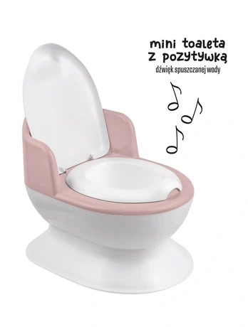 Todller's Potty - with sound - WHITE / PINK
