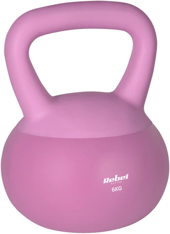 Soft Kettlebell miękki winylowy 6kg REBEL ACTIVE