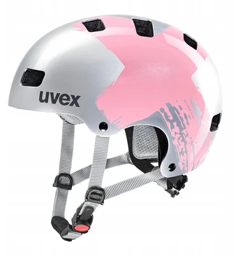Vaikiškas dviračio šalmas Uvex Kid 3 sidabrinis/rose 51-55 cm