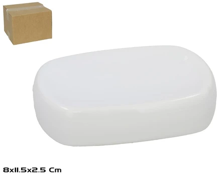 Keraminė muilinė, balta, 8.50 x 12.00 x 3.00, BATH&GO
