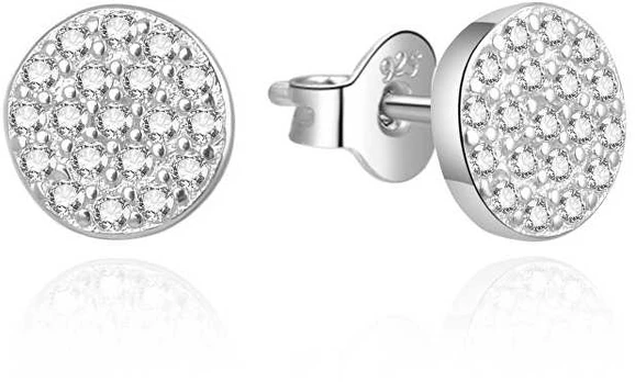 Agato Sparkling sidabrinis earrings with zircons AGUP3465