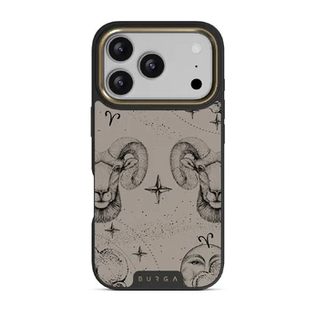 Aries - iPhone 17 Pro Case, Elite Dark (MagSafe) / Gold / Nude