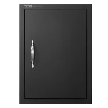 Lauko grilio durys Vevor B016D, 41.5x57 cm, juodos