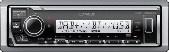 Automagnetola Kenwood, KMR-M508DAB USB MP3 magnetola su AUX įėjimu, Bluetoot