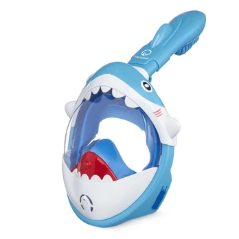 Vaikiška mėlyna nardymo kaukė „TSUNAMI SHARK“