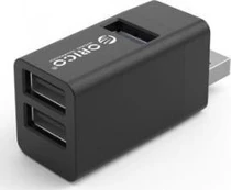 Kabelis ORICO MINI HUB USB-A, 3x USB-A (2x2.0, 1x3.1), MINI-U32L-BK-BP