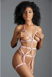 Allure Claire Two-Piece Adjustable Strap Set Juodas One Size