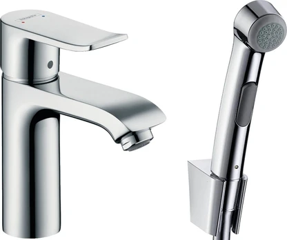 Bide maišytuvas Hansgrohe Metris 1jet su dušeliu, chromas 31285000
