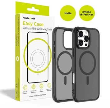 Dėklas Mobile Origin Hybrid MagSafe Case, matte juodas - iPhone 16 Pro Max