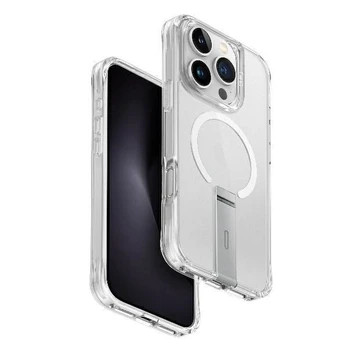 Dėklas UNIQ etui Eleva with Vertica Stand iPhone 16 Pro 6.3" przeźroczysty/lucent clear