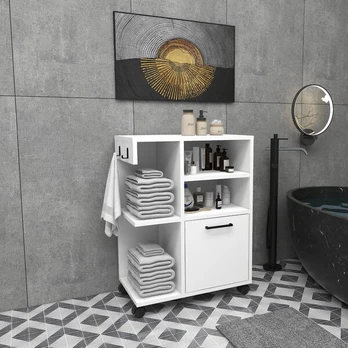 Komoda Asir Rebusa, 80.9x60x35 cm, balta