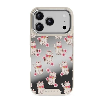 Maneki Neko - iPhone 17 Pro Case, Elite Mirror Light (MagSafe) / Silver