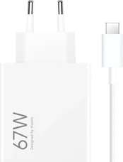Xiaomi MDY-12-EH USB-A 67W Travel Charger + Data Cable USB-C 6.2A Baltas kaina