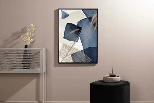 Paveikslas - Blue swirl - 70x100