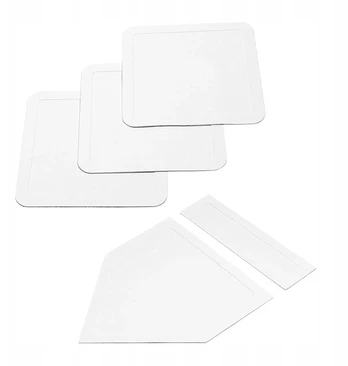 Beisbolo softbolo bazių rinkinys Throw Down Baseball Base Set Teeball'ui, baltas