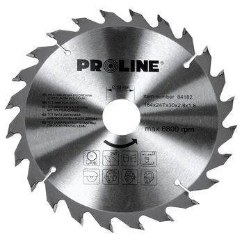 Pjūklo ašmenys Proline, karbidas, 184 mm