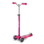 MICRO SCOOTER MAXI MICRO PRO LED ROŽINĖ kaina