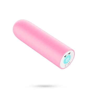 Pink QUACKERS USB RECHARGEABLE VIBRATING BULLET Rožinis CRUSHIOUS
