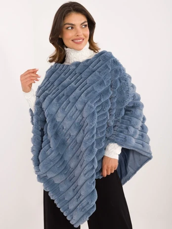 Mėlynas pončas oversize