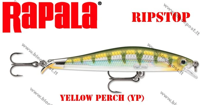 Rapala vobleris RipStop YP Yellow Perch 9 cm