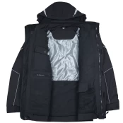 Žieminė darbo striukė Softshell Parka, juodos spalvos, dydis M kaina