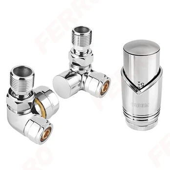 DECORATIVE AXIAL THERMOSTATIC SET, CHROME