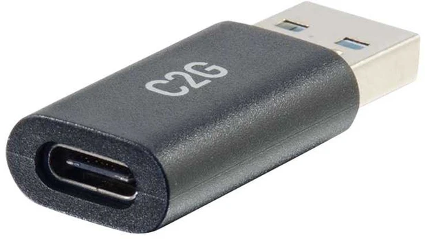 Adapteris USB C2G USB-A - USB-C Juodas (54427)